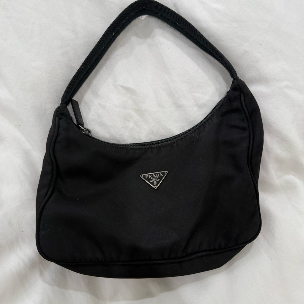 Prada Black nylon shoulder bag